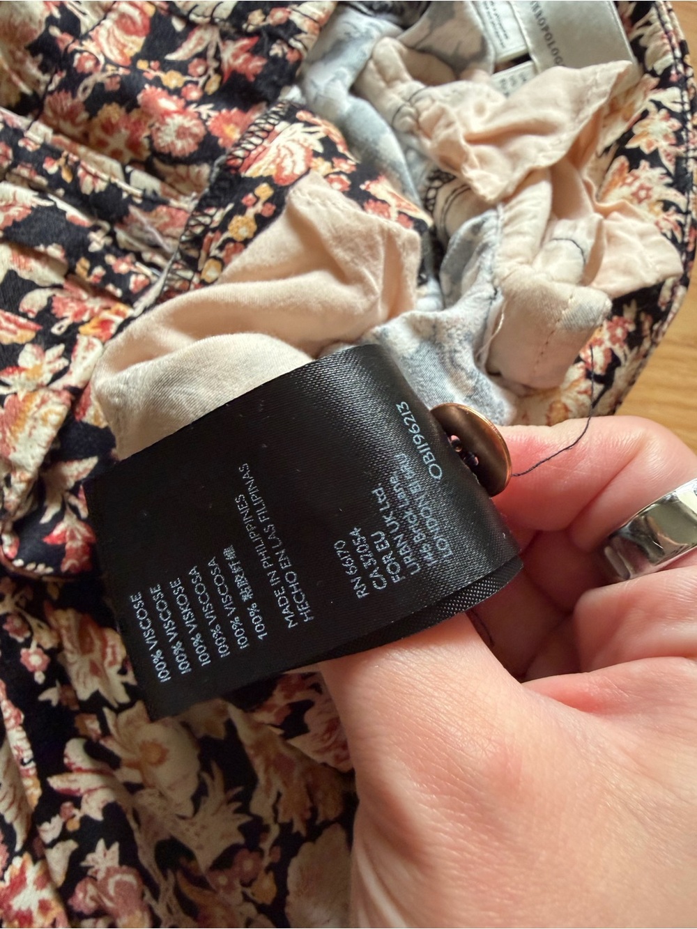 Anthropologie Women Diandra Floral Print Tapered Zipper Hem Pants Boho Chic - Picture 5 of 8
